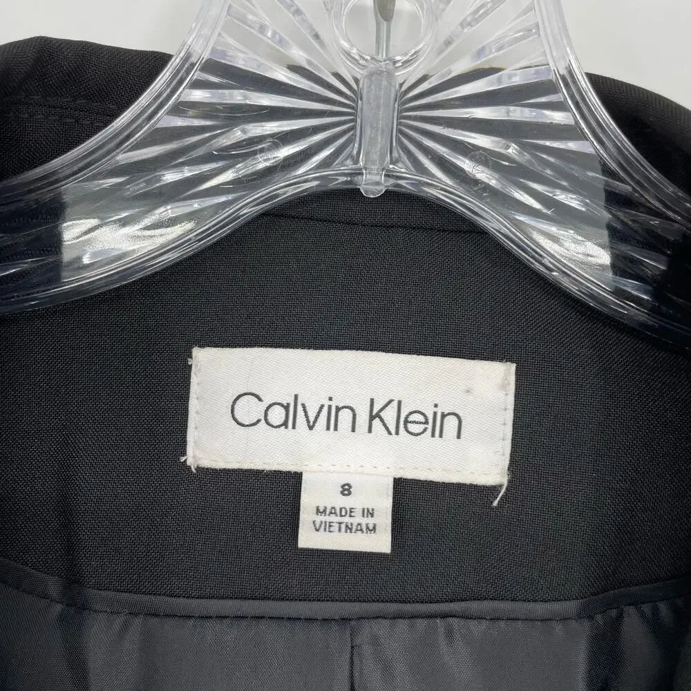 Calvin Klein One-Button Blazer Size 8